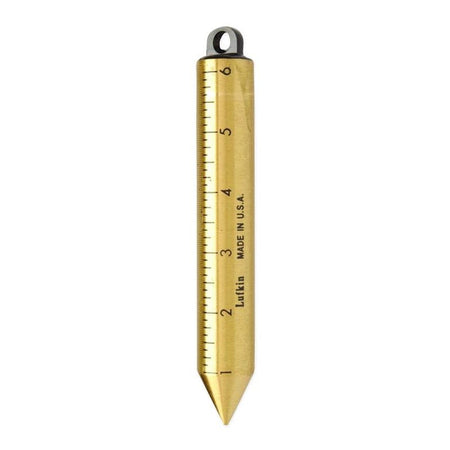 Plomada Graduada Sae/Métrica Cilíndrica De Latón Macizo De 20 Oz, 590Gmen Lufkin - Tool Ferreterías / Ferretodo - Herramientas y material de construcción.