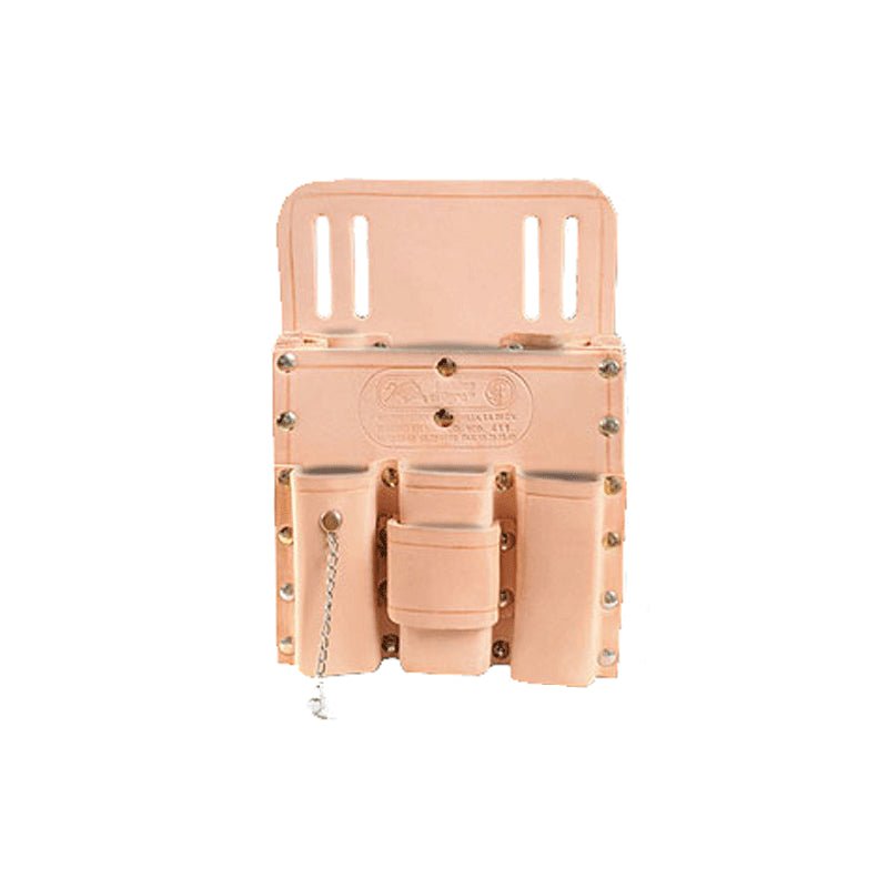 Portaherramienta De Cuero Con 10 Compartimientos Y 1 Cadenita, 411 Bandas El Tigre - Tool Ferreterías / Ferretodo - Herramientas y material de construcción.