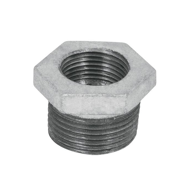 Reduccion Bushing 1.1/2" X 3/4" Galvanizado Roscada - Tool Ferreterías / Ferretodo - Herramientas y material de construcción.