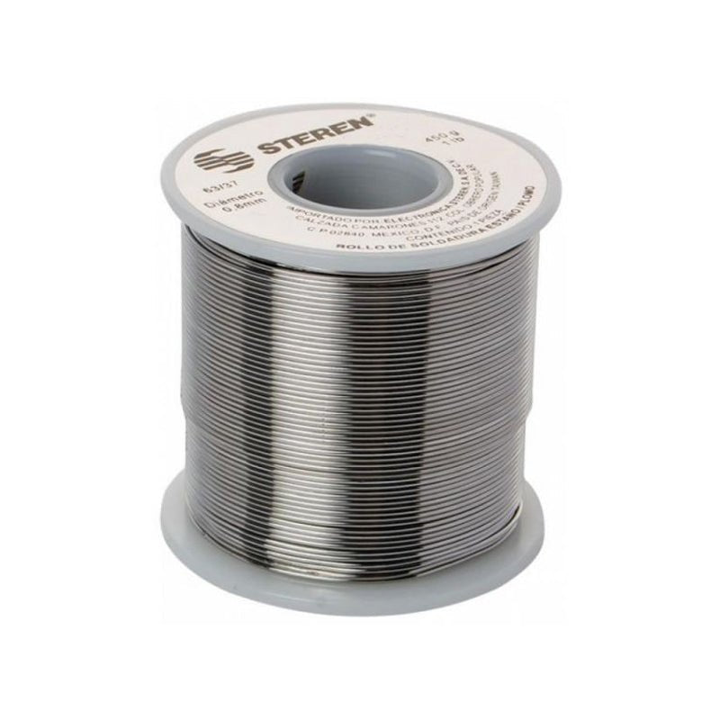 Rollo De 450 Gramos De Soldadura Con Aleación Estaño/Plomo (60/40) Steren - Tool Ferreterías / Ferretodo - Herramientas y material de construcción.