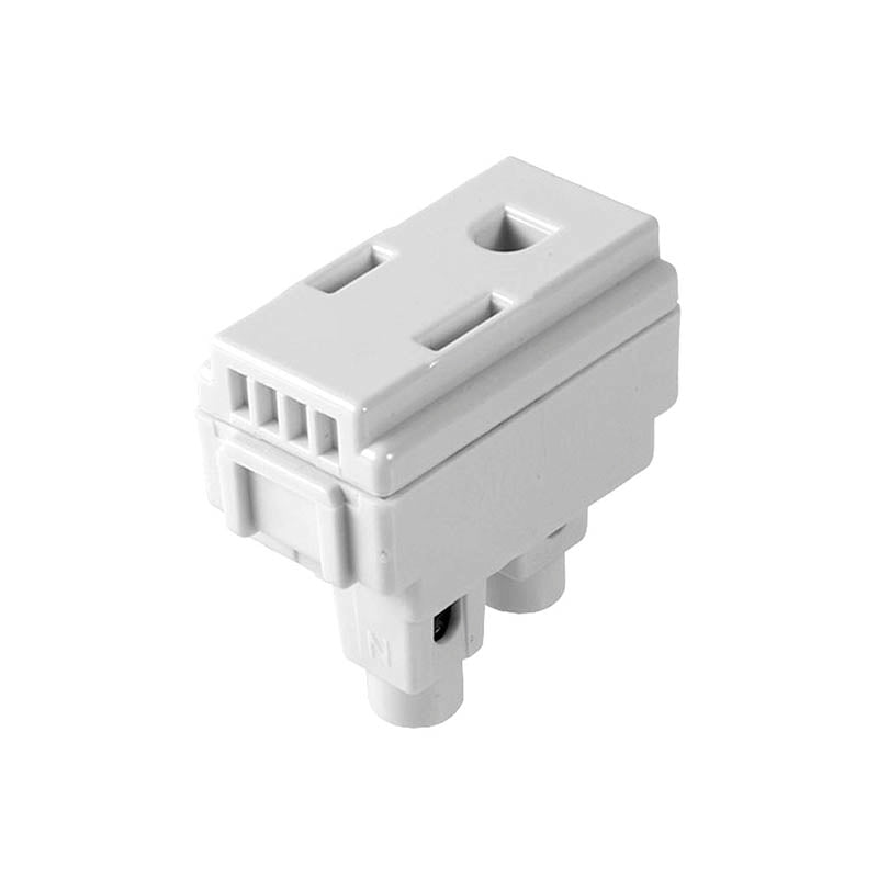 Tomacorriente Polarizada Y Aterrizada 2P+T 1 Módulo E2023Bn Quinziño - Tool Ferreterías / Ferretodo - Herramientas y material de construcción.