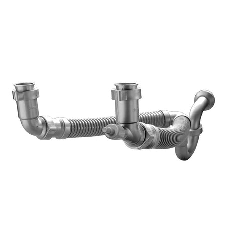 Trampa Flexible Para Fregadero De 2 Tarjas Tf110 Coflex - Tool Ferreterías / Ferretodo - Herramientas y material de construcción.