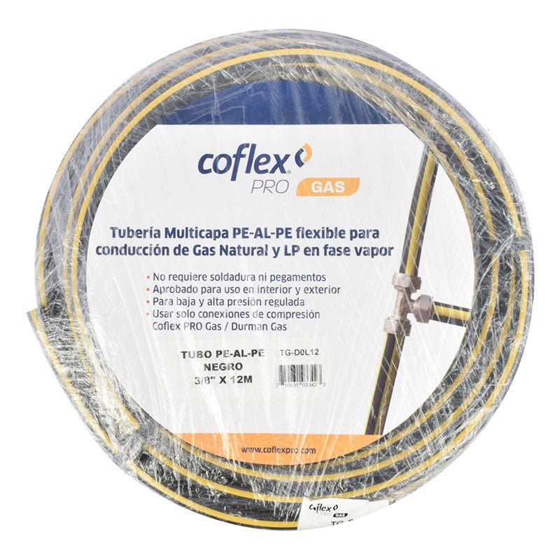 Tubería Multicapa Flexible Para Gas Natural Y Lp De 3/8" X 12 M Tgd0L12 Coflex - Tool Ferreterías / Ferretodo - Herramientas y material de construcción.