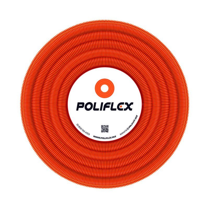 Tubo Conduit Poliflex Ligero 13Mm Naranja - Tool Ferreterías / Ferretodo - Herramientas y material de construcción.