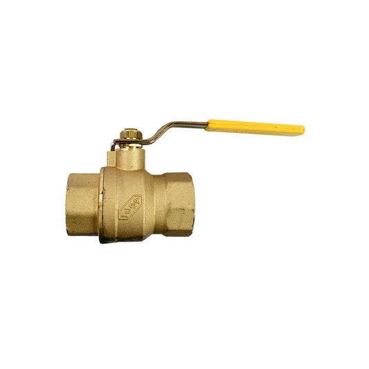 Válvula De Esfera De Latón, Roscable De 1 1/2", 311828 Iusa Ver38M - Tool Ferreterías / Ferretodo - Herramientas y material de construcción.