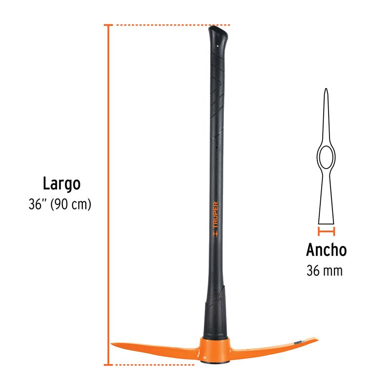 Zapapico De 6 Lb Con Mango De Fibra De Vidrio De 36", Zp6M Truper 102451 - Tool Ferreterías / Ferretodo - Herramientas y material de construcción.