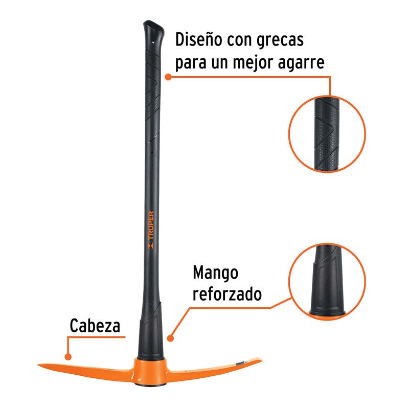 Zapapico De 6 Lb Con Mango De Fibra De Vidrio De 36", Zp6M Truper 102451 - Tool Ferreterías / Ferretodo - Herramientas y material de construcción.